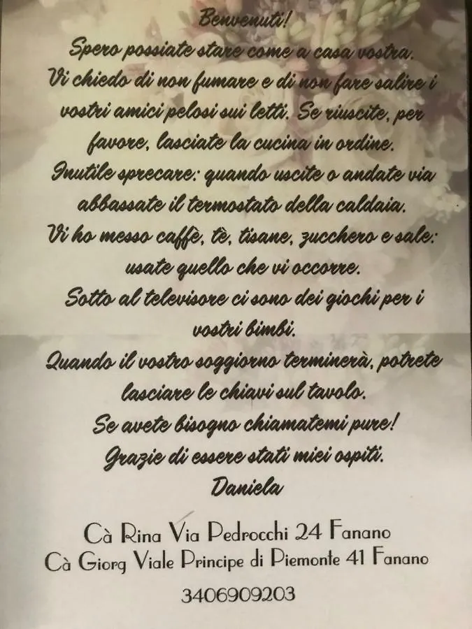 Ca Giorg Apartment Fanano Italy